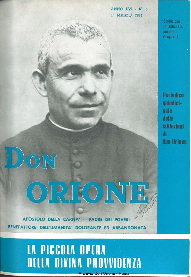 La piccola Opera della Divina Provvidenza, 56, 05, 01-03-1961, pagina 1