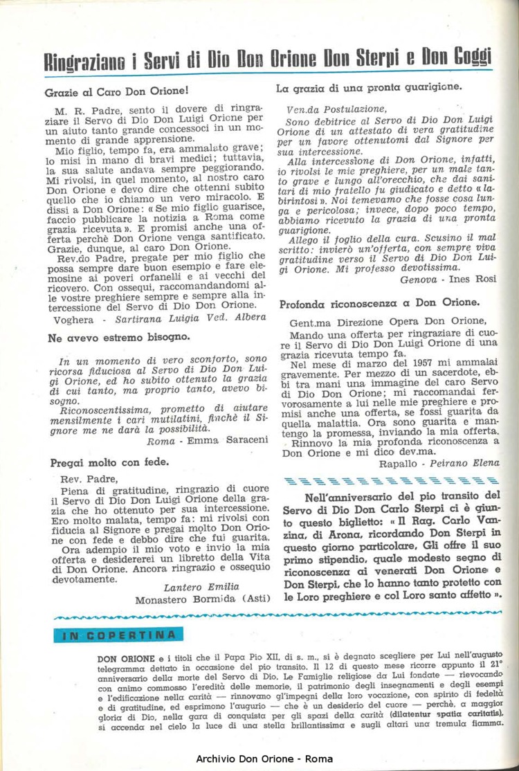La piccola Opera della Divina Provvidenza, 56, 05, 01-03-1961, pagina 2