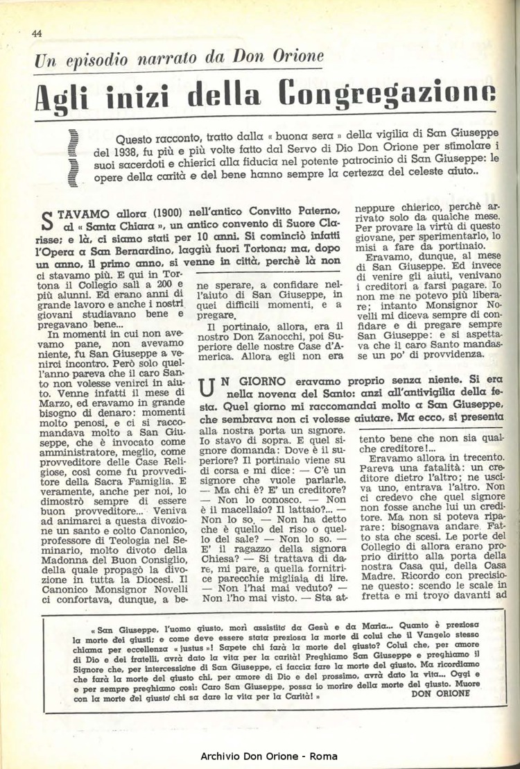 La piccola Opera della Divina Provvidenza, 56, 05, 01-03-1961, pagina 4