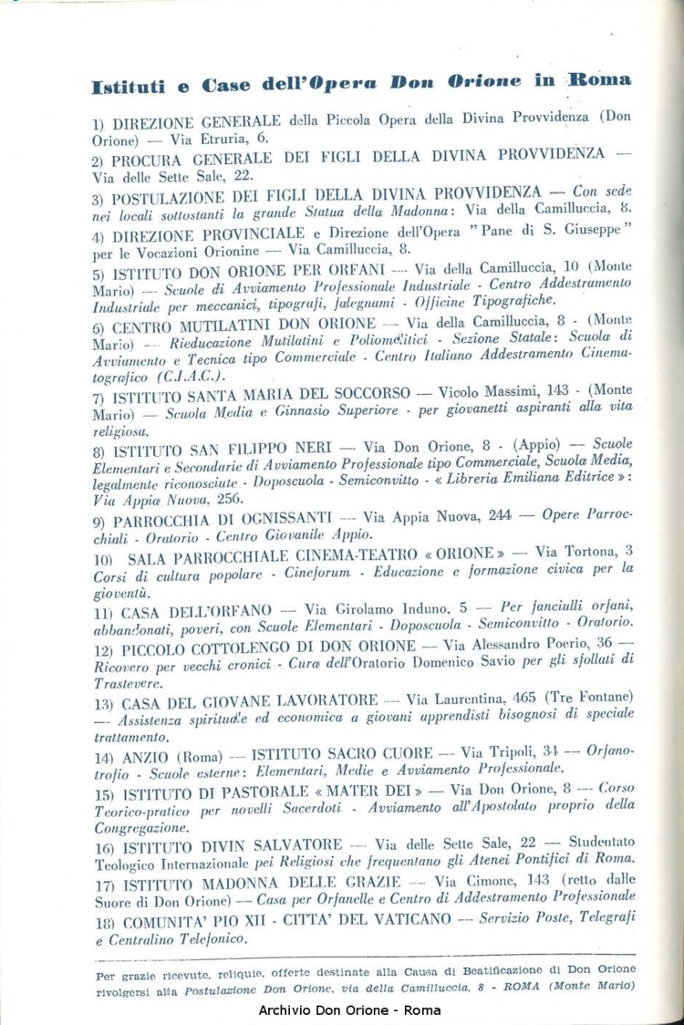 La piccola Opera della Divina Provvidenza, 56, 05, 01-03-1961, pagina 16