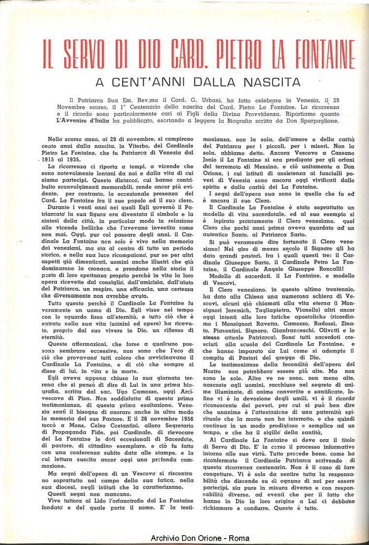 La piccola Opera della Divina Provvidenza, 56, 05, 01-03-1961, pagina 30