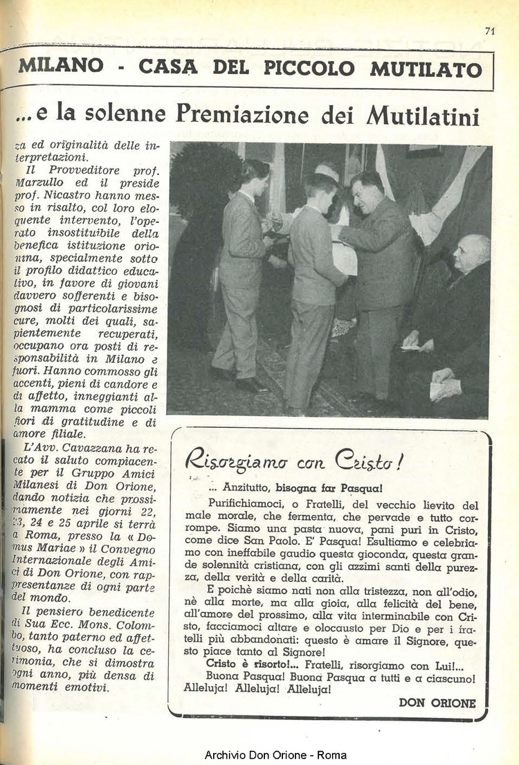 La piccola Opera della Divina Provvidenza, 56, 07, 01-04-1961, pagina 11