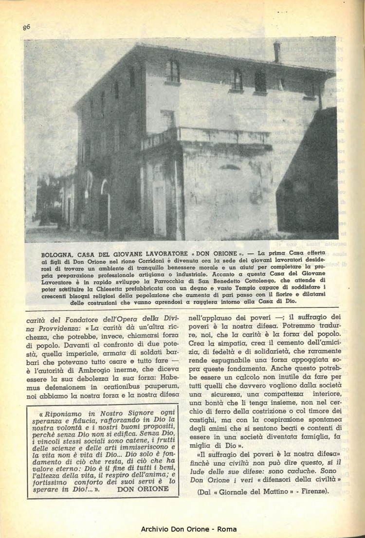 La piccola Opera della Divina Provvidenza, 56, 09, 01-05-1961, pagina 6