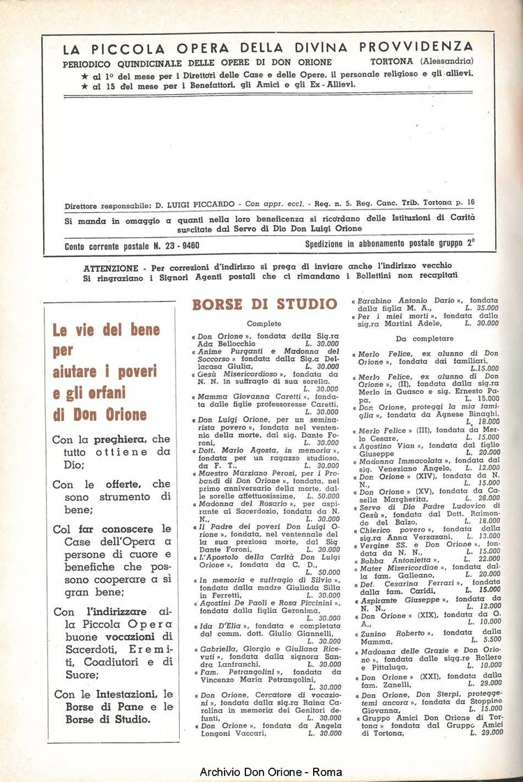 La piccola Opera della Divina Provvidenza, 56, 09, 01-05-1961, pagina 20