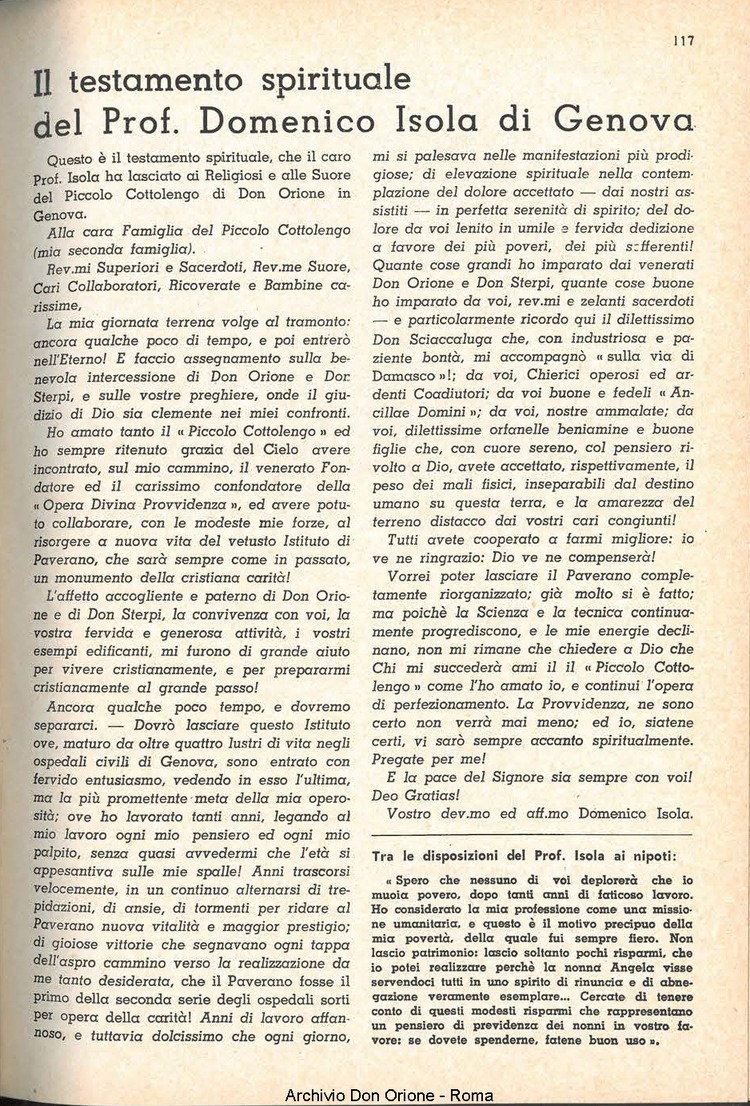 La piccola Opera della Divina Provvidenza, 56, 11, 01-06-1962, pagina 17