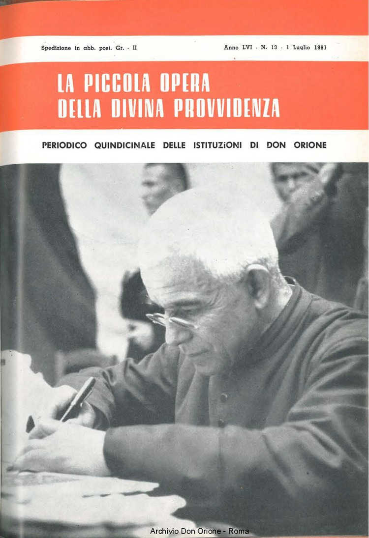La piccola Opera della Divina Provvidenza, 56, 13, 01-07-1961, pagina 1