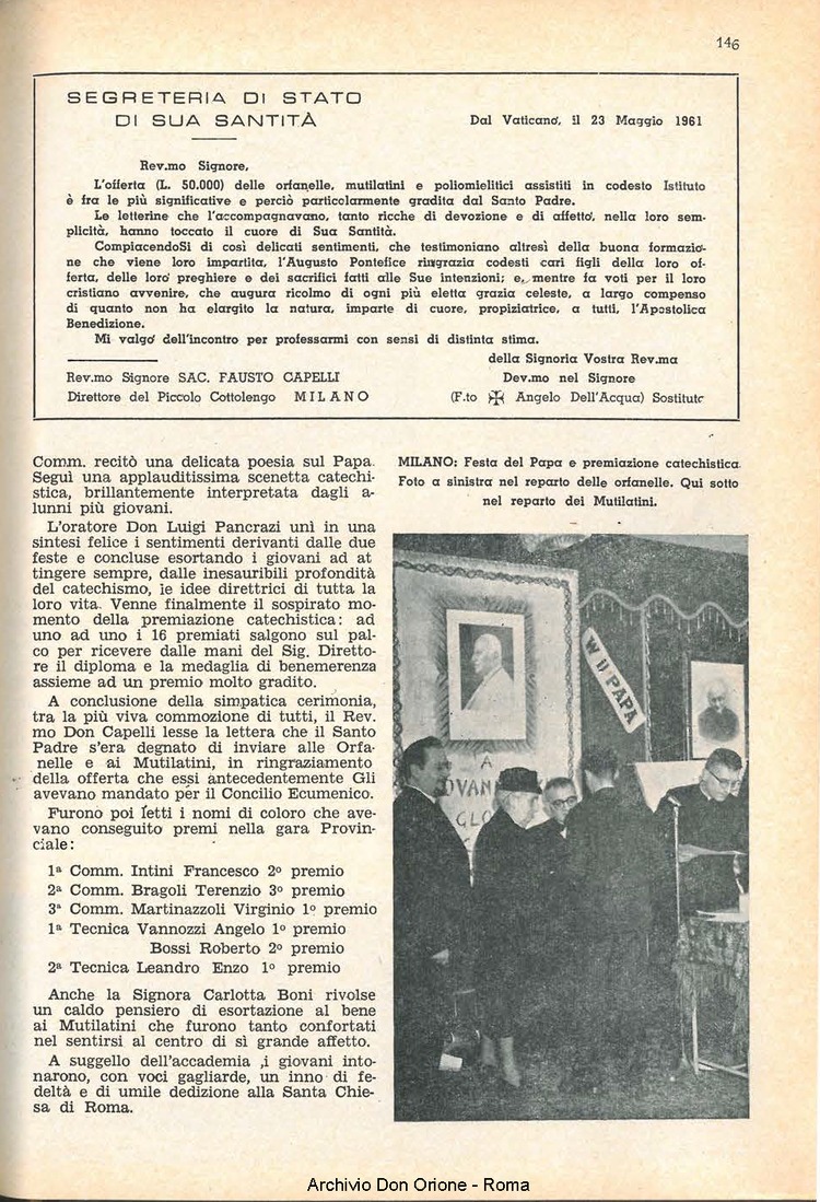 La piccola Opera della Divina Provvidenza, 56, 15, 01-08-1961, pagina 9