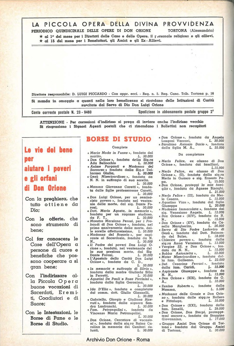 La piccola Opera della Divina Provvidenza, 56, 15, 01-08-1961, pagina 20