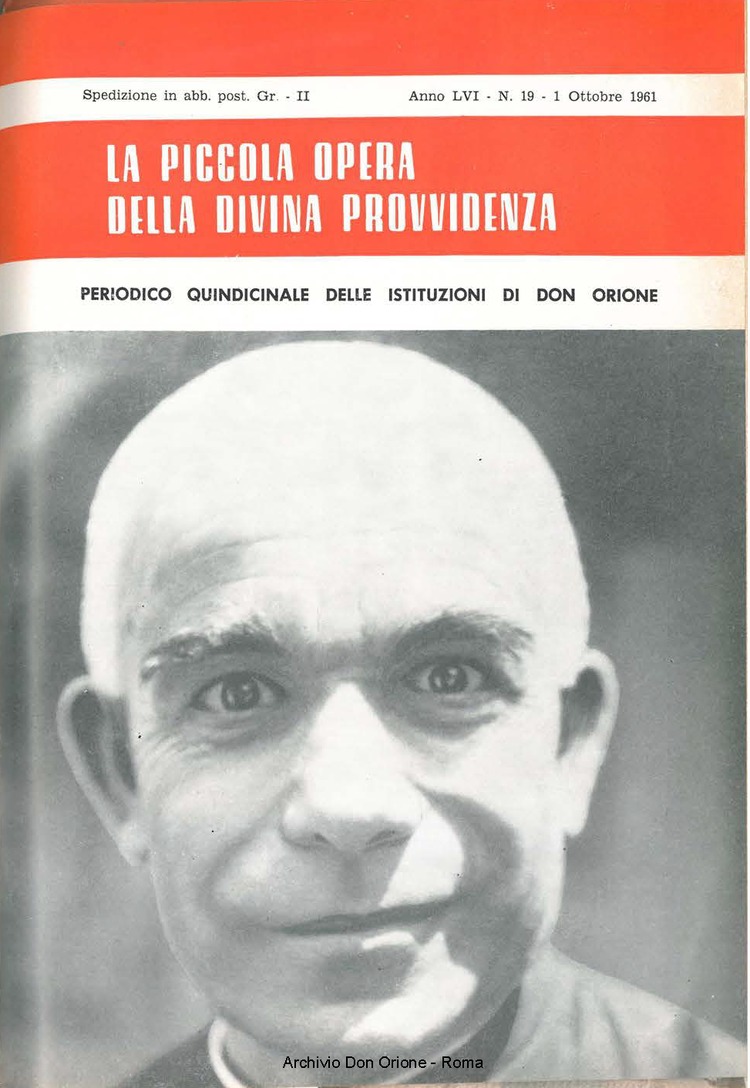 La piccola Opera della Divina Provvidenza, 56, 19, 01-10-1961, pagina 1