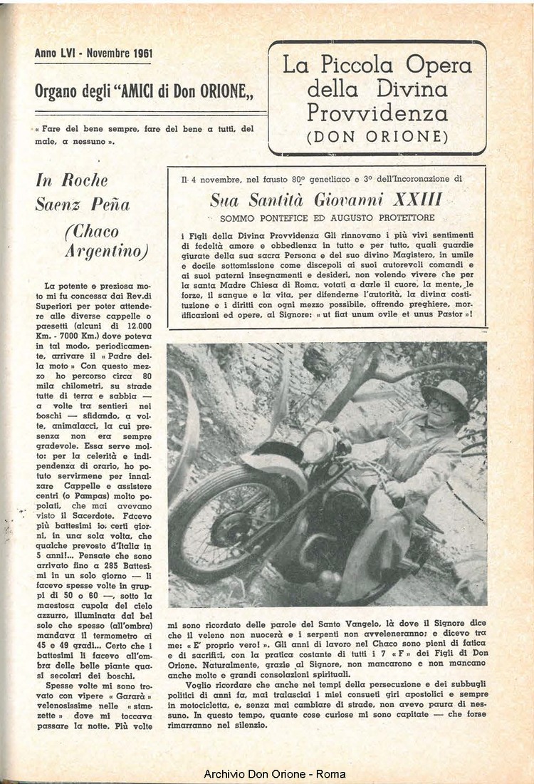 La piccola Opera della Divina Provvidenza, 56, 21, 01-11-1961, pagina 3