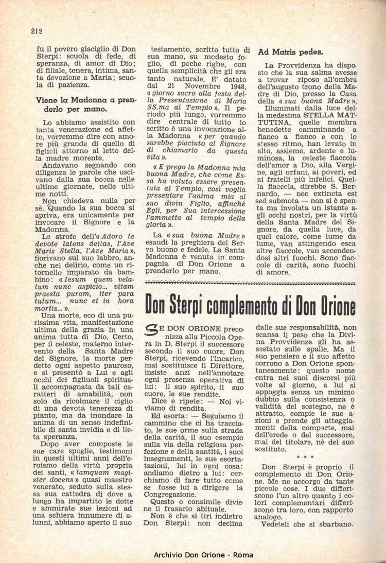 La piccola Opera della Divina Provvidenza, 56, 21, 01-11-1961, pagina 12