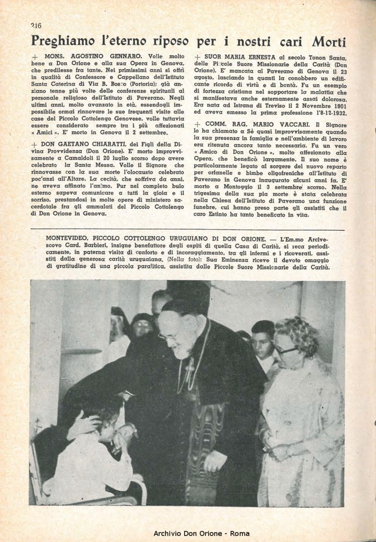 La piccola Opera della Divina Provvidenza, 56, 21, 01-11-1961, pagina 16