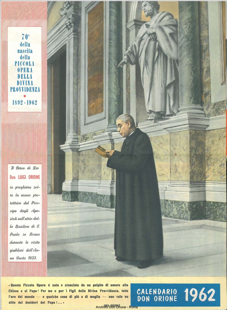 La piccola Opera della Divina Provvidenza, 56, 21, 01-11-1961 calendario, pagina 1