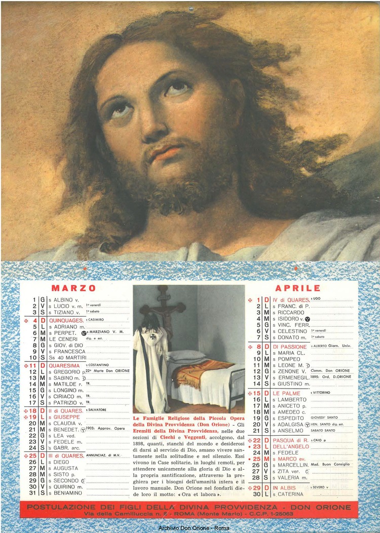 La piccola Opera della Divina Provvidenza, 56, 21, 01-11-1961 calendario, pagina 3