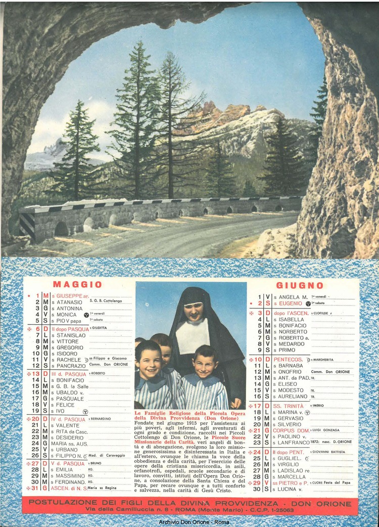 La piccola Opera della Divina Provvidenza, 56, 21, 01-11-1961 calendario, pagina 4