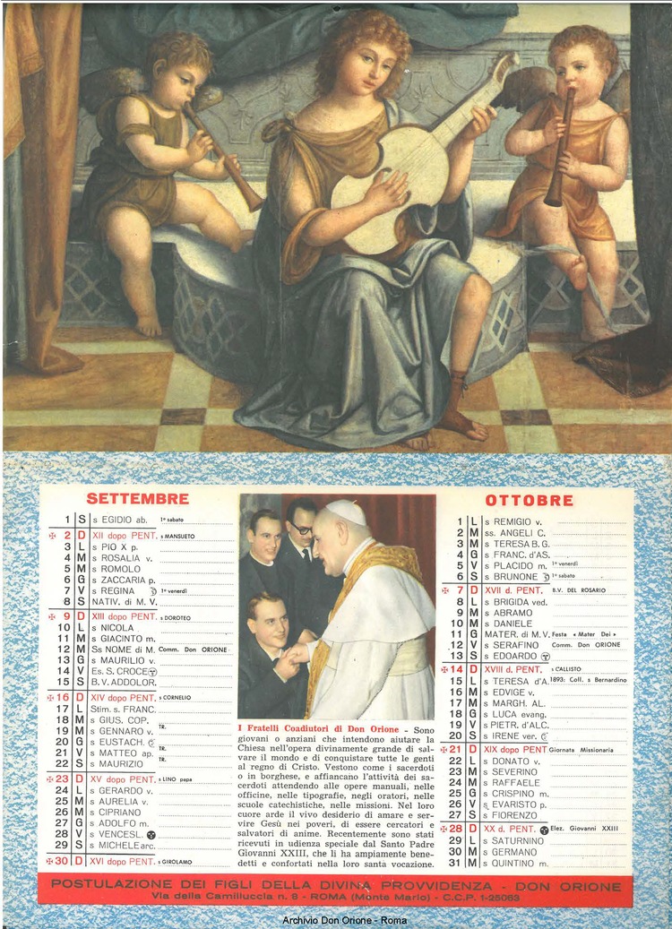 La piccola Opera della Divina Provvidenza, 56, 21, 01-11-1961 calendario, pagina 6