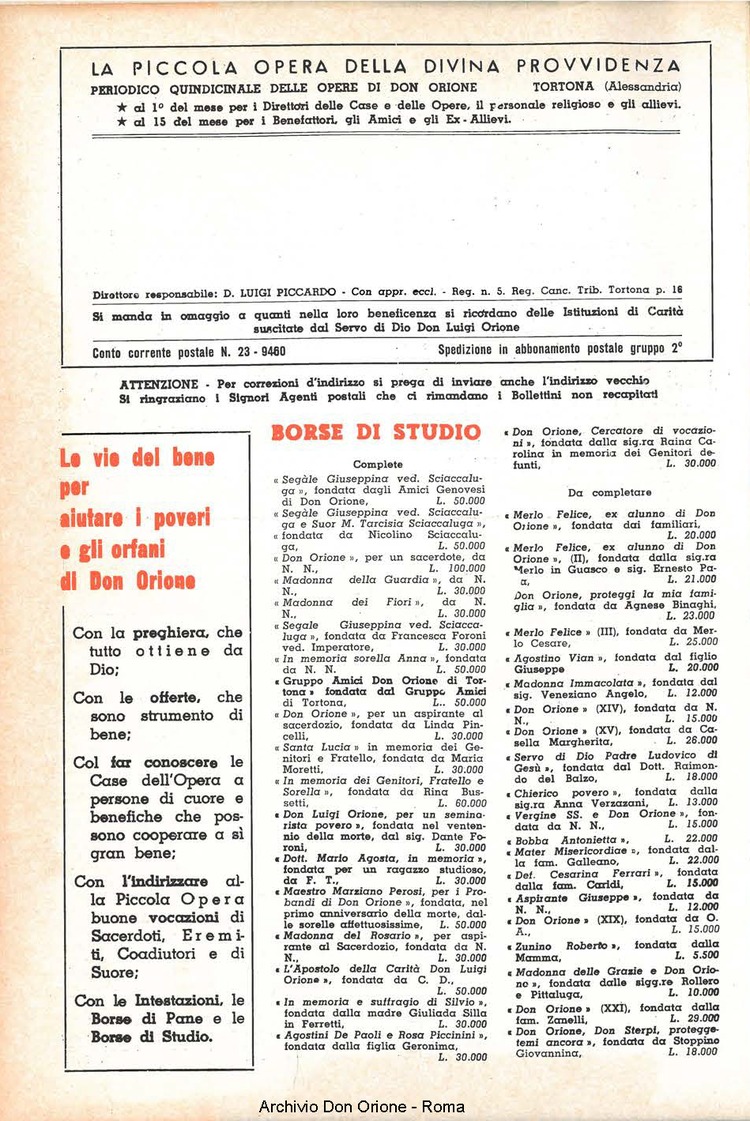 La piccola Opera della Divina Provvidenza, 56, 23, 01-12-1961, pagina 20