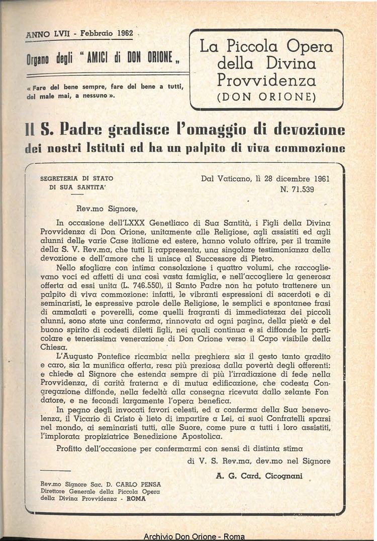 La piccola Opera della Divina Provvidenza, 57, 03, 01-02-1962, pagina 3