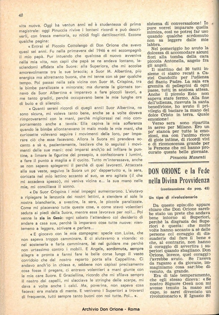 La piccola Opera della Divina Provvidenza, 57, 05, 01-03-1962, pagina 8