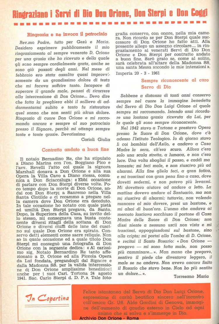 La piccola Opera della Divina Provvidenza, 57, 09, 01-05-1962, pagina 2