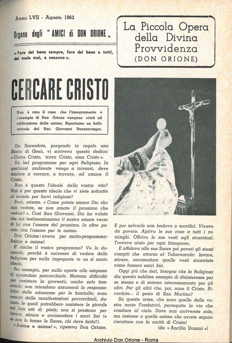 La piccola Opera della Divina Provvidenza, 57, 15, 01-08-1962, pagina 3
