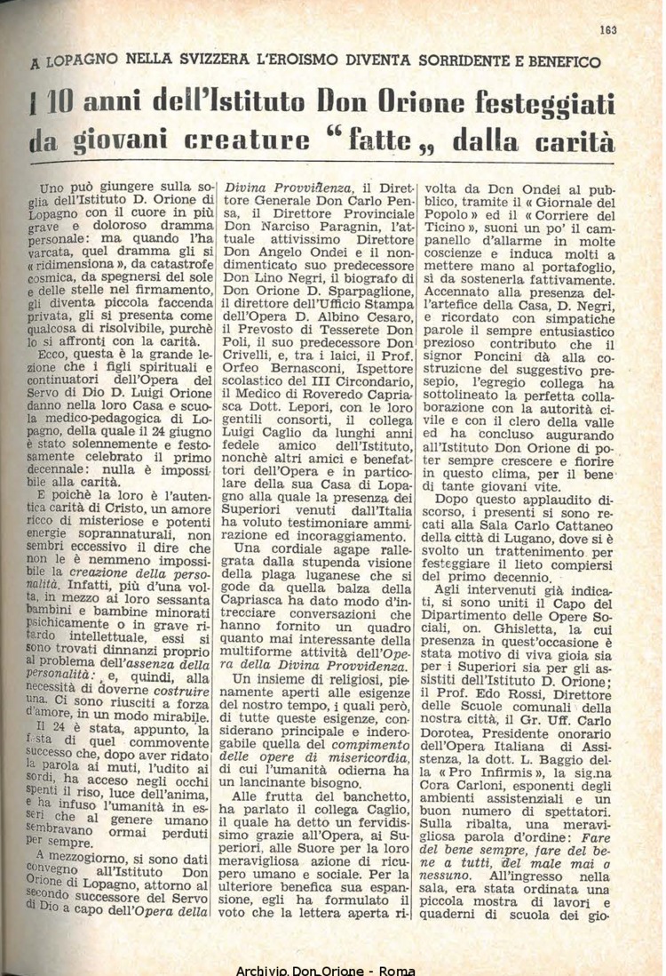 La piccola Opera della Divina Provvidenza, 57, 15, 01-08-1962, pagina 23