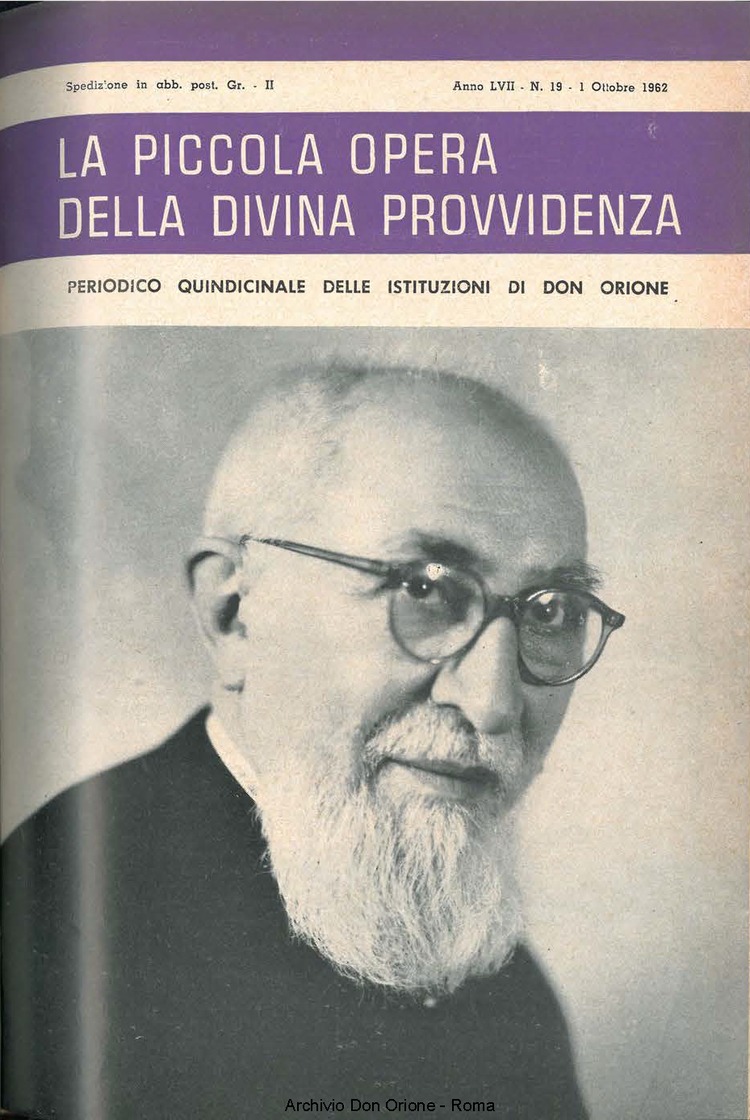 La piccola Opera della Divina Provvidenza, 57, 19, 01-10-1962, pagina 1