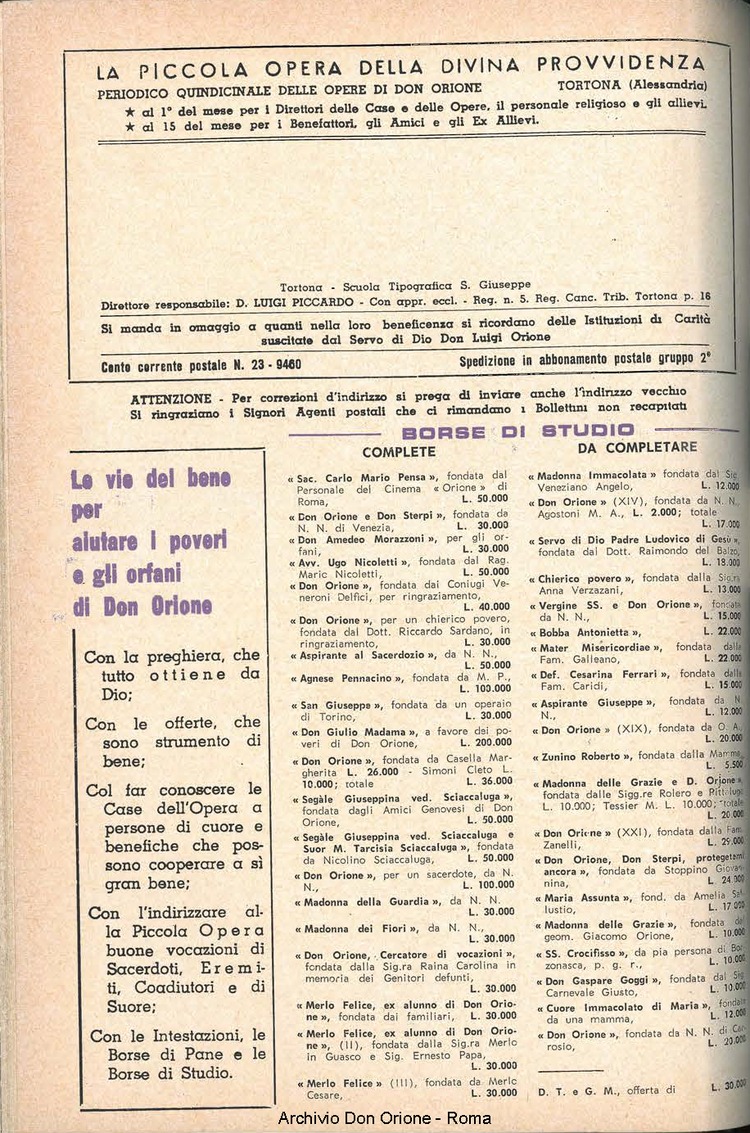 La piccola Opera della Divina Provvidenza, 57, 19, 01-10-1962, pagina 20