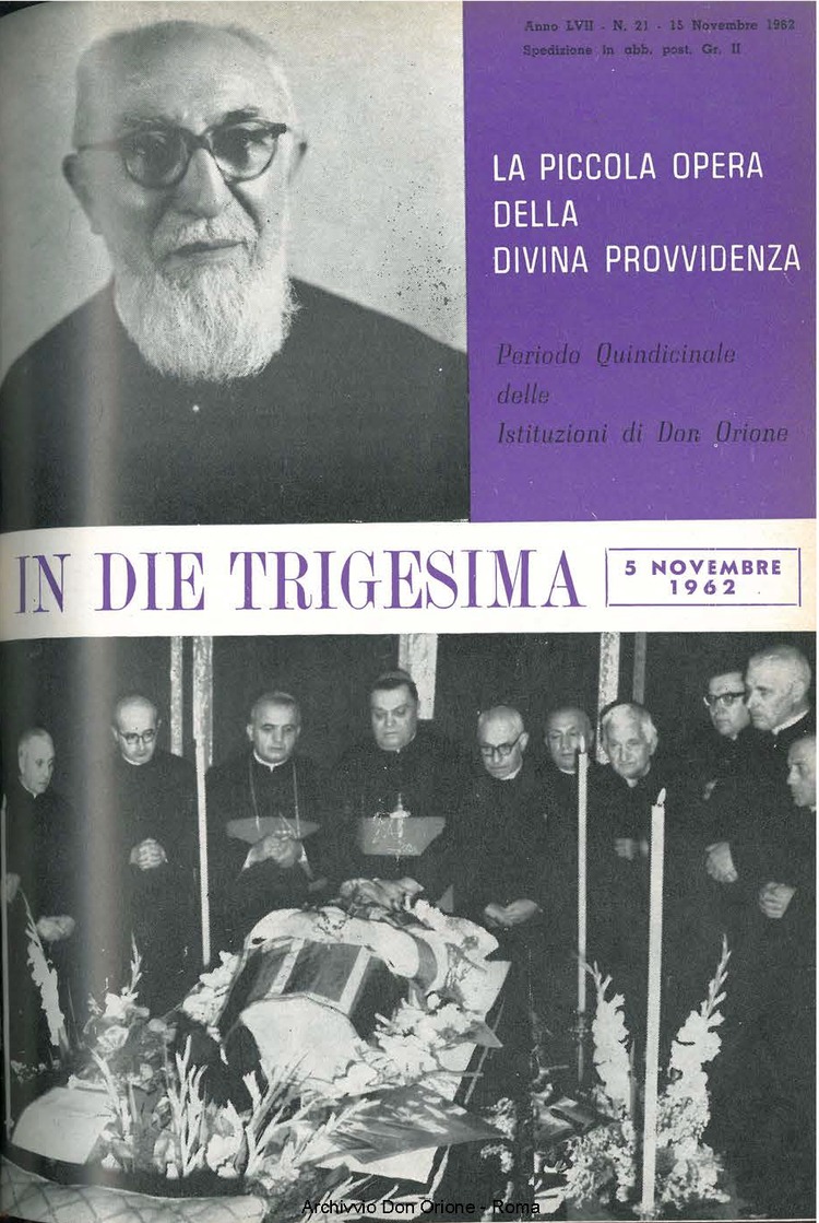 La piccola Opera della Divina Provvidenza, 57, 21, 15-11-1962, pagina 1