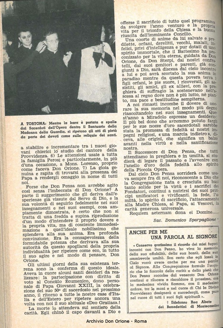 La piccola Opera della Divina Provvidenza, 57, 21, 15-11-1962, pagina 12