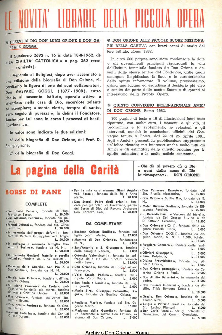 La piccola Opera della Divina Provvidenza, 57, 24, 15-12-1962, pagina 19