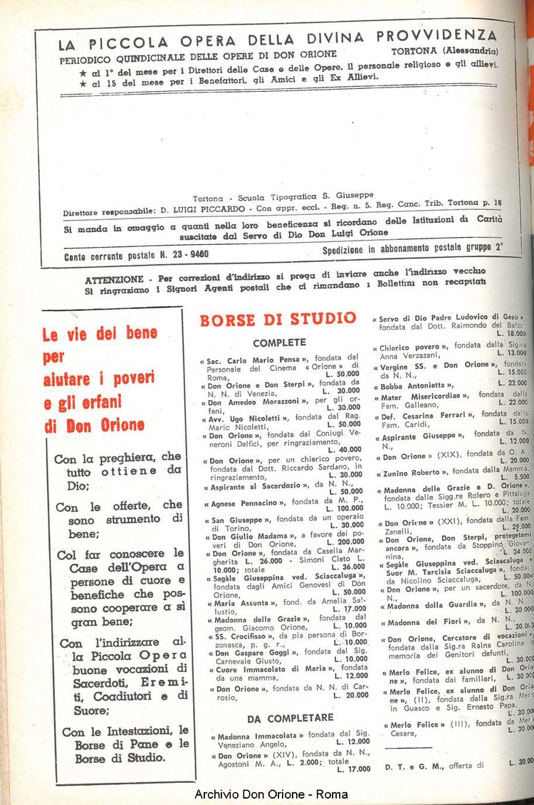 La piccola Opera della Divina Provvidenza, 57, 24, 15-12-1962, pagina 20
