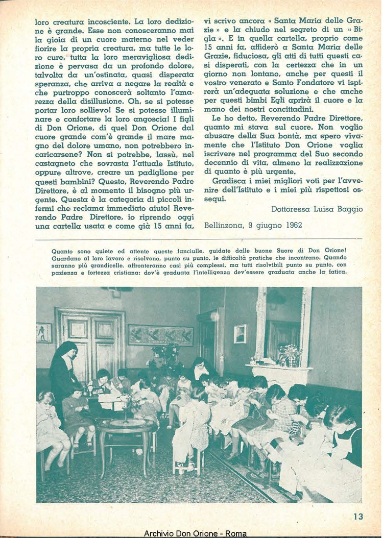 La piccola Opera della Divina Provvidenza, 57, 24, 15-12-1962 supplemento, pagina 13