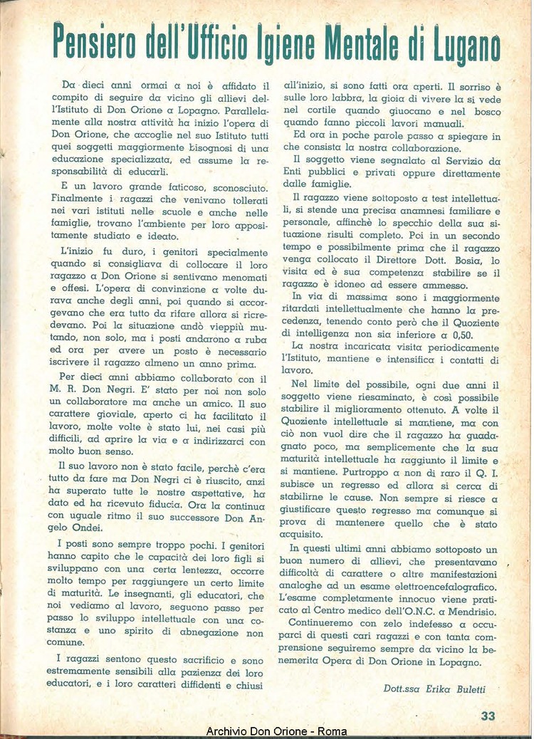 La piccola Opera della Divina Provvidenza, 57, 24, 15-12-1962 supplemento, pagina 33