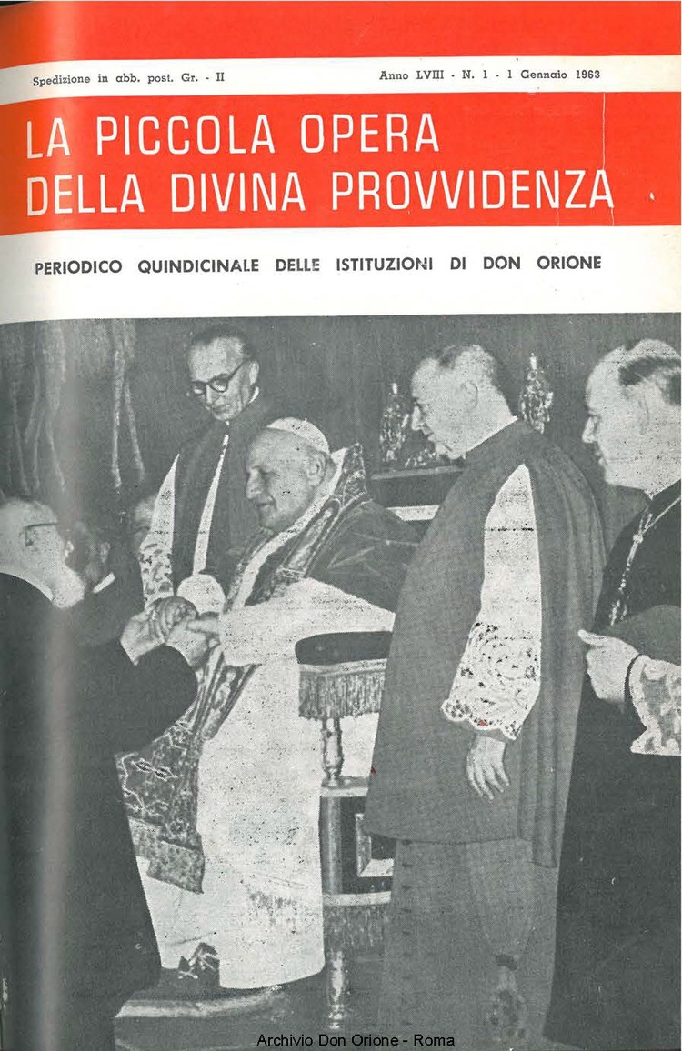 La piccola Opera della Divina Provvidenza, 58, 01, 01-01-1963, pagina 1