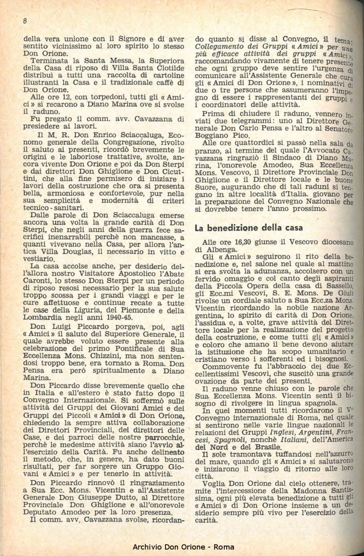 La piccola Opera della Divina Provvidenza, 58, 01, 01-01-1963, pagina 8