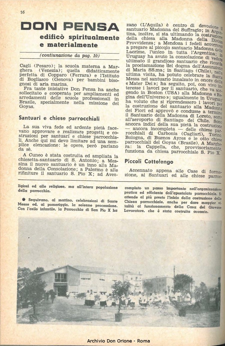 La piccola Opera della Divina Provvidenza, 58, 01, 01-01-1963, pagina 16