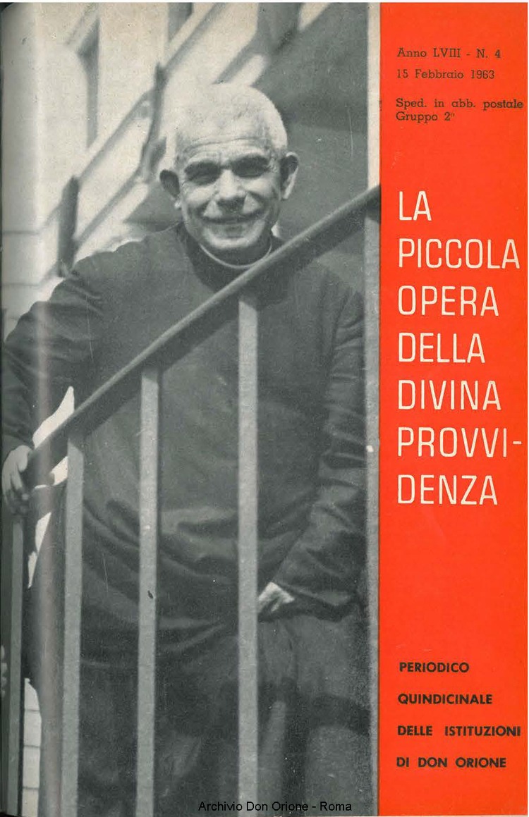 La piccola Opera della Divina Provvidenza, 58, 04, 15-02-1963, pagina 1