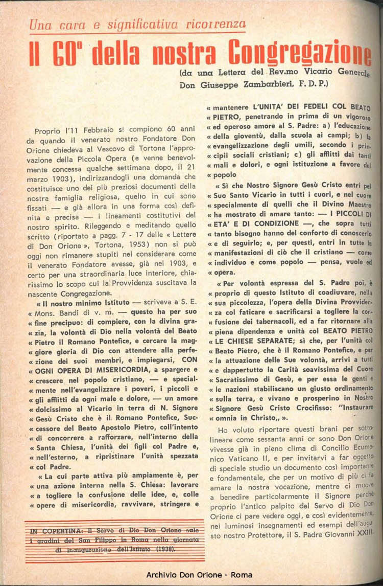 La piccola Opera della Divina Provvidenza, 58, 04, 15-02-1963, pagina 2