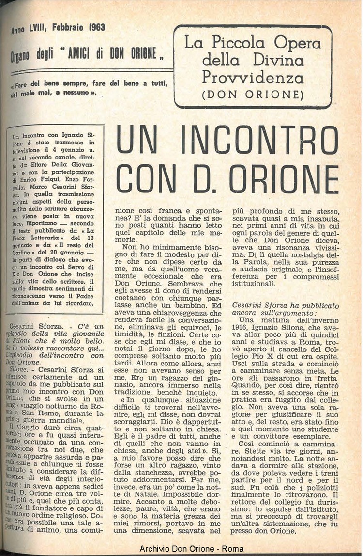 La piccola Opera della Divina Provvidenza, 58, 04, 15-02-1963, pagina 3