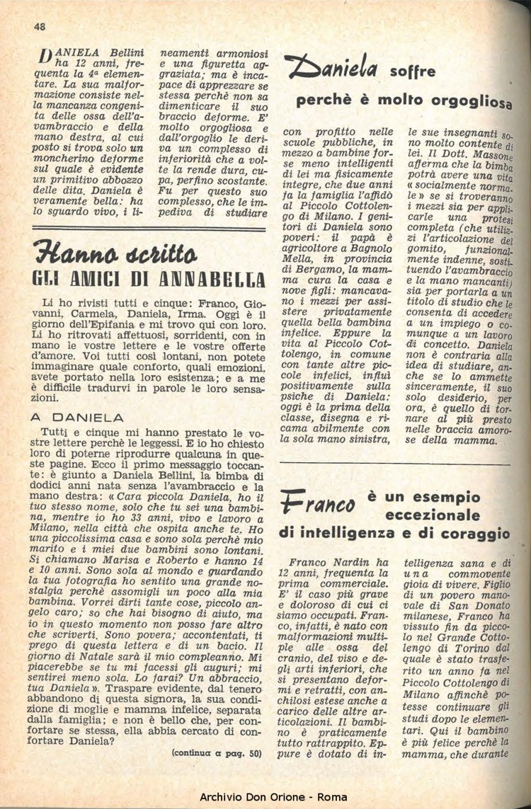 La piccola Opera della Divina Provvidenza, 58, 05, 01-03-1963, pagina 10