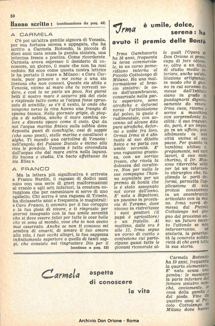 La piccola Opera della Divina Provvidenza, 58, 05, 01-03-1963, pagina 12