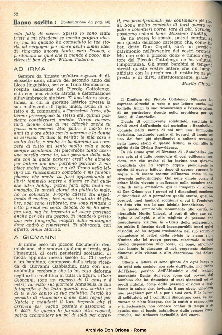 La piccola Opera della Divina Provvidenza, 58, 05, 01-03-1963, pagina 14