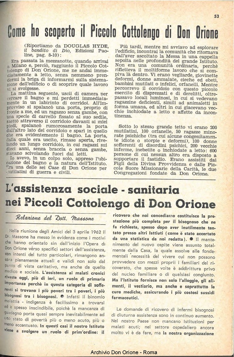 La piccola Opera della Divina Provvidenza, 58, 05, 01-03-1963, pagina 15