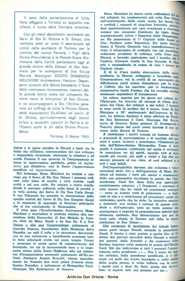La piccola Opera della Divina Provvidenza, 58, 05, 01-03-1963, pagina 22