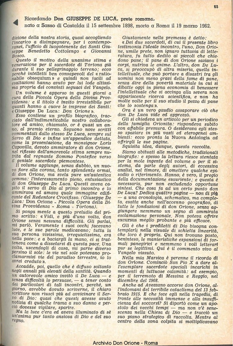La piccola Opera della Divina Provvidenza, 58, 08, 15-04-1963, pagina 5