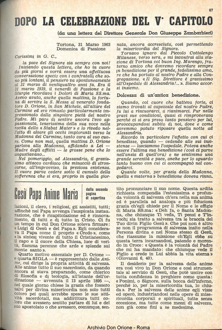La piccola Opera della Divina Provvidenza, 58, 08, 15-04-1963, pagina 7