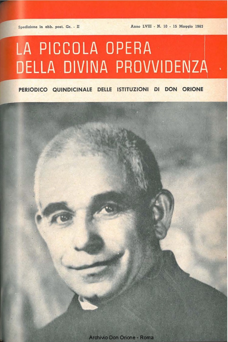La piccola Opera della Divina Provvidenza, 58, 10, 15-05-1963, pagina 1