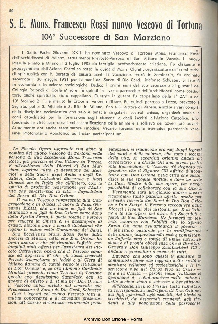 La piccola Opera della Divina Provvidenza, 58, 10, 15-05-1963, pagina 10