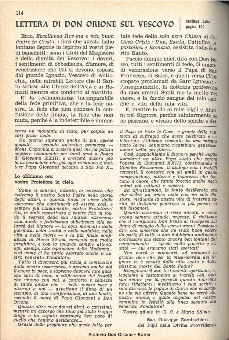 La piccola Opera della Divina Provvidenza, 58, 11, 01-06-1963, pagina 14